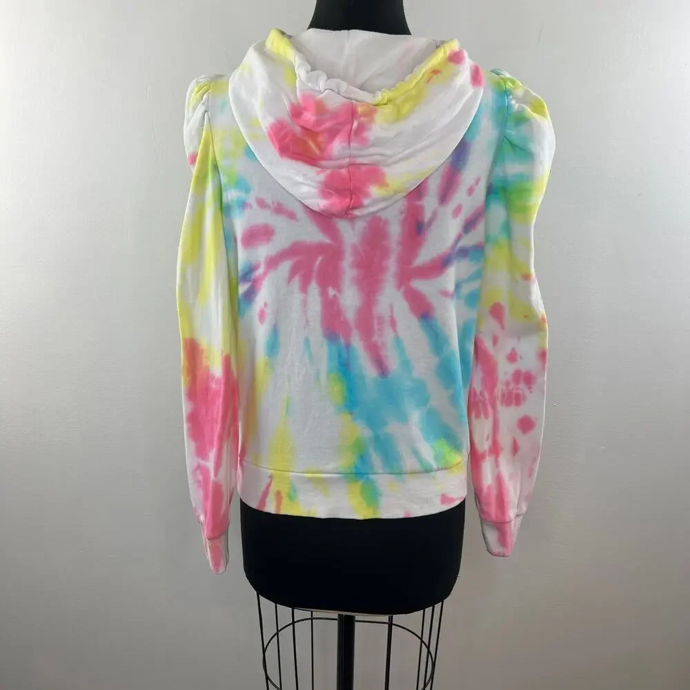 Generation Love Hoodie White Pink Cotton Drawstring Pocket Size X-Small XS - Picture 6 of 9